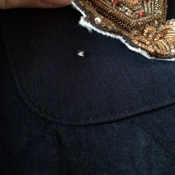 Joseph Ribkoff Vision Plus Womens Blazer Sz 14 Blue Long Sleeve Golden Buttons - Picture 9 of 9